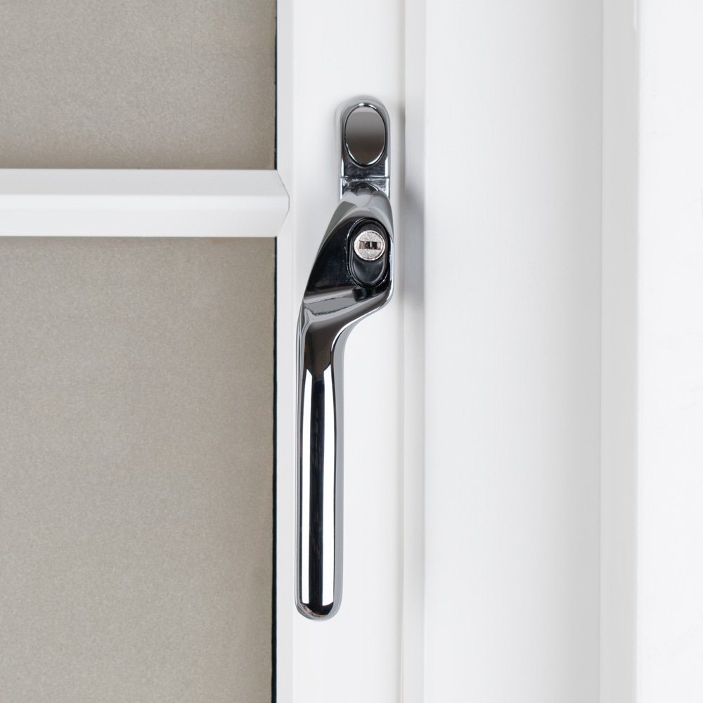 Timber Series Connoisseur MK2 Offset Locking Espag Window Handle - Hardex Chrome (Left Hand)
